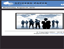 Tablet Screenshot of marketing.spicers.com